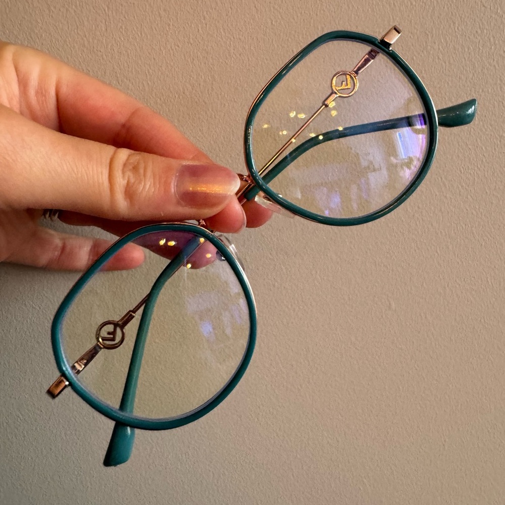 Stylish Teal Eyeglasses